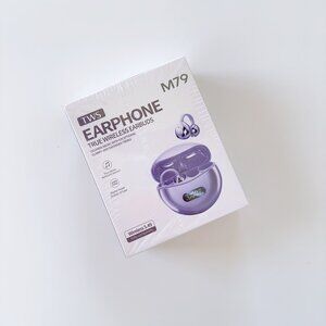 Metallic Lavender Comfortable Light Over the Ear Wireless Earbuds EarPhone